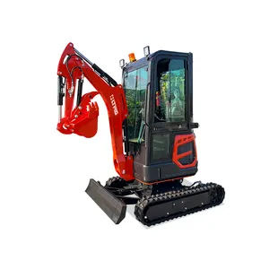 Satılık LTMG hidrolik paletli daktilo ekskavatör 1.8ton excavdigger kazıcı mini paletli ekskavatör