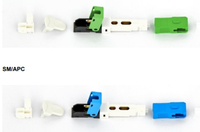 Conector de Fibra Óptica Profesional FTTH SC APC UPC de Montaje Rápido en Campo, Conector de Empalme en Frío sin Herramientas