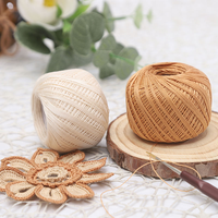 Fil à crocheter et à tricoter 100% coton mercerisé teint à la main, mélange doux et durable pour pulls, couvertures pour bébés, vente en gros