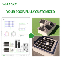 Système solaire hybride résidentiel Whayo 6kW-20kW avec contrôleur MPPT, panneaux solaires, batterie et onduleur