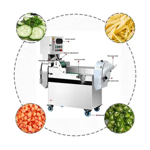 Endüstriyel hızlı gıda 500kg dilimleme kesme makinesi meyve sebze dilimleme