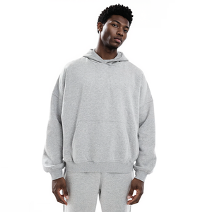 Sudaderas con capucha personalizadas con forro térmico para hombre, de algodón de peso pesado, ajuste de gran tamaño, Gimnasio Deportivo, invierno, clima frío, Jersey a prueba de viento, sudaderas con capucha para hombre - Product Image 1