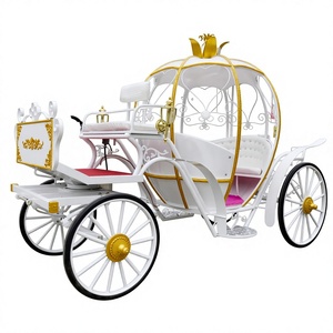 Carruaje de Lujo Eléctrico Estilo Cenicienta, Carroza Real de Metal y Hierro para Bodas y Turismo - Product Image 2