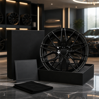 Jantes forgées monobloc personnalisées 18 19 20 21 22 pouces en alliage d'aluminium pour BMW Mercedes Audi, jantes de voiture de sport de luxe, noir brillant