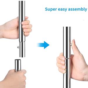 Présentoirs de vêtements modernes pour hommes, étendoir à vêtements en acier inoxydable pour étagères à vêtements, porte-manteaux - Product Image 5