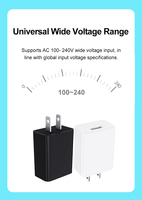 Charger Dinding USB Bersertifikasi FCC 10W Colokan US 5V 2A Universal Ramah Lingkungan Pengisi Daya Earphone & Ponsel Casing Tahan Api PC