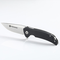 Couteau pliant de survie Yeehand à lame tranchante personnalisable en acier D2 avec manche en G10