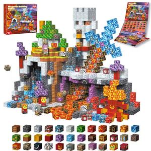 200 pièces de cubes de <span class=keywords><strong>construction</strong></span> magnétiques, jouets éducatifs STEM pour enfants - Product Image 3