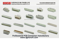 Conector Euro de 2.54mm, 10, 20, 30, 32, 48, 64, 94 Pines, Hembra/Macho, DIN 41612, Latón, PCB, Recto, Vertical, Ángulo Recto