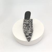 Nouvelles sandales d'été 2025 à talons hauts pointus pour femmes, noires, confortables, à talons fins, avec bride à boucle, style coréen, tendance