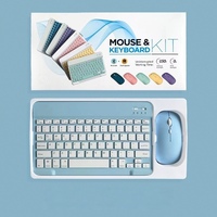 Ensemble clavier et souris sans fil BT multilingue, 78 touches, disposition personnalisée mince pour espagnol, français, arabe, russe, allemand