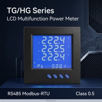 Medidor de Energía Trifásico Ydkz SEM7220 SEM9220 Clase 0.2 con Pantalla LCD Multifunción, RS485 Modbus RTU y Análisis de Armónicos