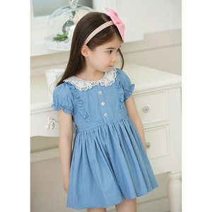 Vestido de flores, nuevo modelo, vestidos de noche para niñas, vestidos azules para niñas con velo - Product Image 4