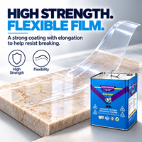 Scellant polyaspartique transparent hautement flexible et imperméable pour les joints de carrelage des toilettes et la zone de l'évier de cuisine