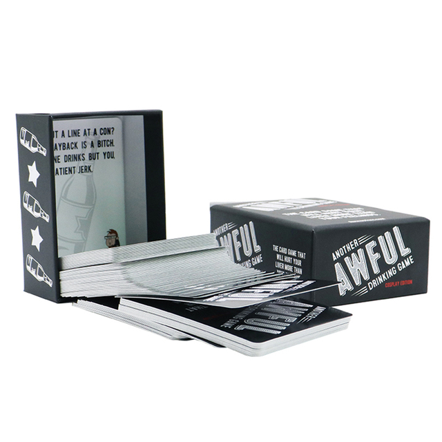 Print Drinking Game Question Cards Deck Custom Printing Drinking Truth or Dare Card Game for Adult with Box Printing Service