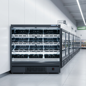 Réfrigérateur de présentation pour fruits et légumes avec pulvérisation d'eau, maintien au frais, équipement de réfrigération commercial - Product Image 6