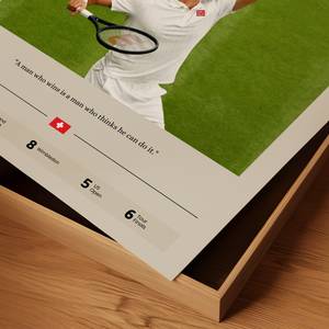 SQ Roger Federer <span class=keywords><strong>affiche</strong></span> <span class=keywords><strong>Tennis</strong></span> Sport toile impression décor à la maison <span class=keywords><strong>Tennis</strong></span> étoile mur Art peinture - Product Image 5