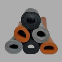 Xinhong XHMC - Bande d'étanchéité en mousse de silicone avec tube double creux, auto-adhésive, pour portes et fenêtres, OEM