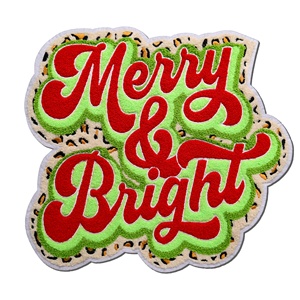 Wholesale Reflective Damask Style Patch Custom Chenille Woven Patch - Product Image 3