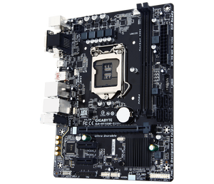 لوحة أم جديدة من جيجابايت H110M-S2PH لمعالجات إنتل LGA1151 للحواسيب المكتبية، الجيل السادس/السابع، منفذ HDMI، ذاكرة DDR4 مزدوجة تصل إلى 32 جيجابايت، بحجم <span class=keywords><strong>M</strong></span>-ATX - Product Image 1