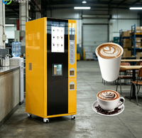 Distributeur automatique de café commercial à haute efficacité, distributeur automatique de café à écran tactile intelligent