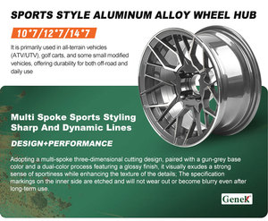 <span class=keywords><strong>Roue</strong></span> <span class=keywords><strong>de</strong></span> voiturette <span class=keywords><strong>de</strong></span> <span class=keywords><strong>golf</strong></span> Genek W-144 High Roller Chrome 10*7 HUB 67.3 PCD <span class=keywords><strong>4</strong></span>-101.6 ET-25 - Product Image 5