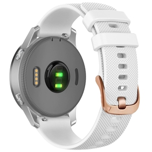 Bracelet de montre intelligente en silicone fin pour femme de 20 mm pour <span class=keywords><strong>Garmin</strong></span> Move 3S /vivoActive 5/<span class=keywords><strong>Venu</strong></span> <span class=keywords><strong>SQ2</strong></span> 3S/Vivomove3/ Galaxy Watch 5 6 - Product Image 3