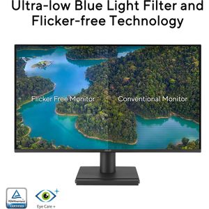 Moniteur de jeu sans cadre 23,8 pouces 1080p VA249HG avec protection oculaire, IPS Full HD, 99% sRGB, 120Hz, rétroéclairage LED noir mat - Product Image 2