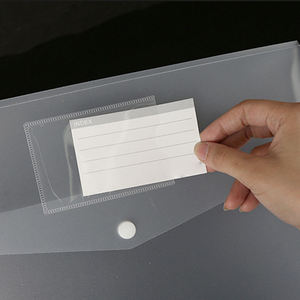 Túi Đựng Hồ Sơ Tài Liệu Đóng Nút Trong Suốt Bằng Nhựa PP <span class=keywords><strong>A4</strong></span> Tùy Chỉnh - Product Image 4