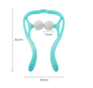 Nacken <span class=keywords><strong>massage</strong></span> gerät Druckpunkt Selbst manuell Shiatsu Trig Point Tiefen gewebe <span class=keywords><strong>massage</strong></span> für Nacken muskeln - Product Image 1