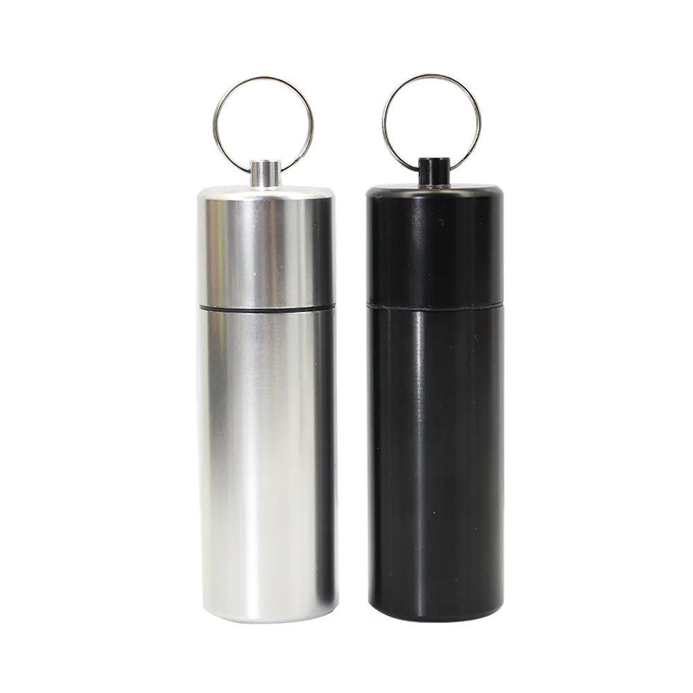 HORNET 105mm Aluminum Keychain Stash Tube Smell Proof Metal Herb Storage Container Box Smoking Accessories