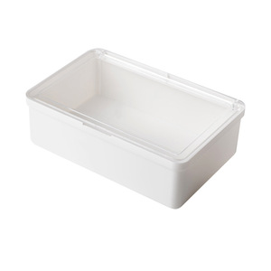 Office Organizer <b>Drawer</b> Box Rectangle Stackable With Lid And Compartments For Desktop Stationery Storage - Product Image 1