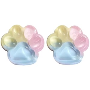Juguete de Silicona con Forma de Pata de Gato Tricolor Arcoíris, Juguete Antiestrés Viral de Tiktok, Juguete para Apretar, de 5 a 7 Años, Venta al por Mayor - Product Image 1