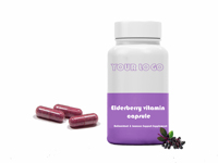 Fórmula a medida Black Saúco Vitamina C Zinc Vitamina D 5000 IU Cápsulas Suplemento de apoyo inmunológico