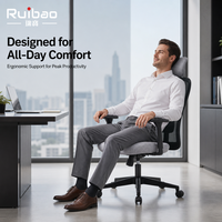 Chaise de bureau ergonomique de qualité certifiée en gros avec accoudoirs 3D réglables et soutien lombaire flexible pour le bureau à domicile