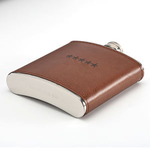 ขวดวิสกี้ทำจากสเตนเลสแบบพกพามีช่องใส่ไวน์ความจุแตกต่างกันโลโก้ออกแบบได้ตามต้องการ - Product Image 3