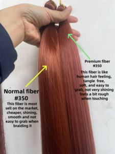 Extensions de cheveux lisses et soyeuses en <span class=keywords><strong>fibre</strong></span> premium, double trame machine, sans produits chimiques, personnalisables, 100-200 grammes, pour tresses - Product Image 5