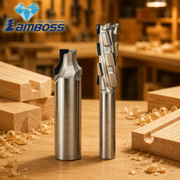 Fraise droite en carbure PCD pour routeur CNC, pour MDF et bois, outils de découpe de bois