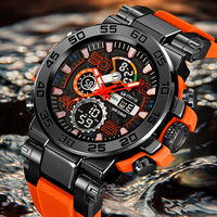 STRYVE 8030 Herren Sport-Luxusuhr mit Box 5BAR Wasserdicht Analog-Digital-Uhrwerk Alarm- und Kalenderfunktionen