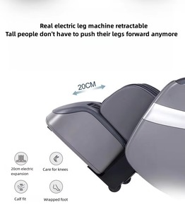 Best Seller <b>Recliner</b> Luxury Timing Control SL Track 3D <b>Zero</b> <b>Gravity</b> Chair ABS+PU Leather Intelligent - Product Image 5