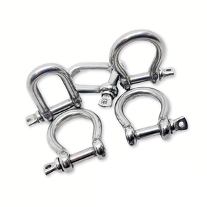 Heavy Duty 304/316 Stainless Steel G209 US Type Shackle Bow Shackle For Lifting Rigging