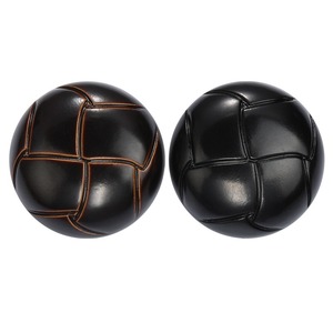 Bán Buôn Nâu Giả Da May Nút Tay Khâu 15Mm 23Mm 30Mm Nấm Áo Bóng Đá Nút Lưới Trang Trí - Product Image 4