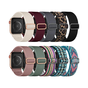 定制自己设计的柔软尼龙松紧带腕带兼容苹果表带 - Product Image 4