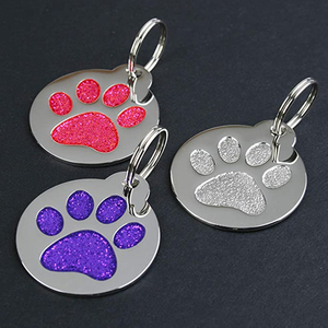 Hot <strong>Deals</strong> on Metal Sublimation Dog Tag Necklace <strong>Custom</strong> Printed Animal Theme Zinc Alloy Dog Name Tag for Home Decoration - Product Image 4