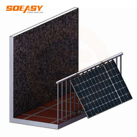 Kit de montage de panneaux solaires en alliage d'aluminium Art Sign, surface anodisée, charge de neige 1,5 kN/m, charge de vent 60 m/s pour le montage