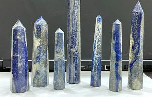 Torres de obelisco de lapislázuli azul natural Piedras preciosas sueltas semipreciosas a granel para curación y Reiki Lapislázuli - Product Image 3