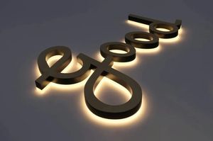 Open <span class=keywords><strong>Shop</strong></span> barbiere Custom 3D Gold oro retroilluminato Business acrilico segno oro fonte di luce al Neon per auto e negozio per le aziende - Product Image 3