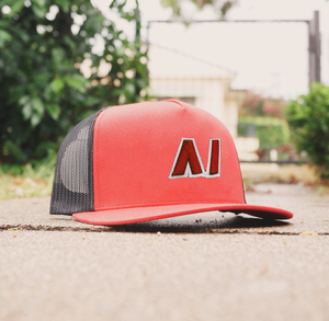 Casquette de camionneur classique à 5 panneaux, profil haut, structure rigide, visière plate, entièrement en maille, broderie 3D, logo personnalisé - Product Image 5