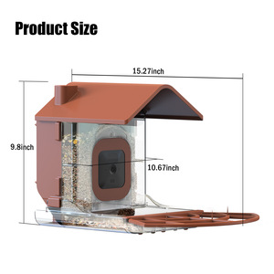 Comedero Inteligente para Pájaros con Carcasa para Cámara, Cámara para Vida Silvestre Exterior, Compatible con <span class=keywords><strong>Google</strong></span> <span class=keywords><strong>Nest</strong></span> Cam (Diseño Resistente a la Intemperie) - Product Image 5