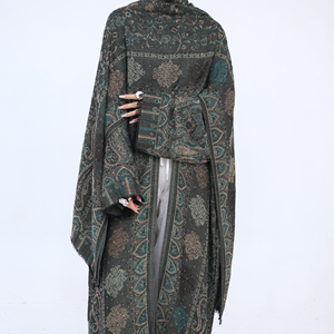 Mexizo 2026 Nuova Collezione Estiva di Abbigliamento Islamico per <span class=keywords><strong>Donne</strong></span>, Lussuosa Abaya in Pashmina Stile Dubai, Abito Modesto con Hijab - Product Image 4